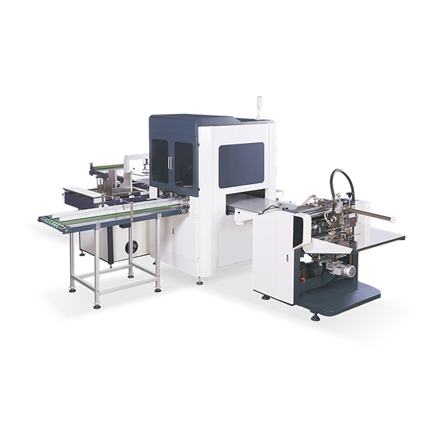 Semi-automatic Rigid Box Gluing Machine for Hard Cover Line